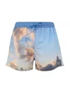 Paul Smith Cloud-print Swim Shorts
