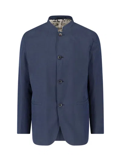 Paul Smith Men's Cotton-lyocell Jacket In Blue