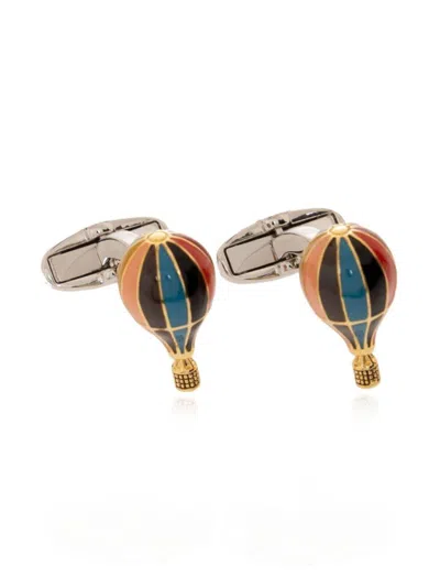 Paul Smith Men Cufflink Air Balloon Accessories In Multicolour