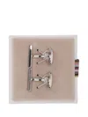 Paul Smith Men Cufflink Logo Letters In Metallic