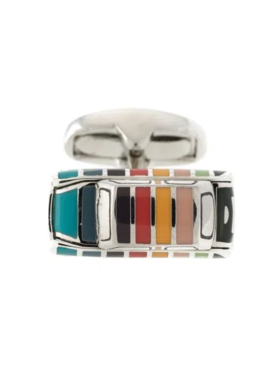Paul Smith Logoed Cufflinks In Pink