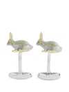 Paul Smith Men Cufflink Rabbit Accessories In Silver