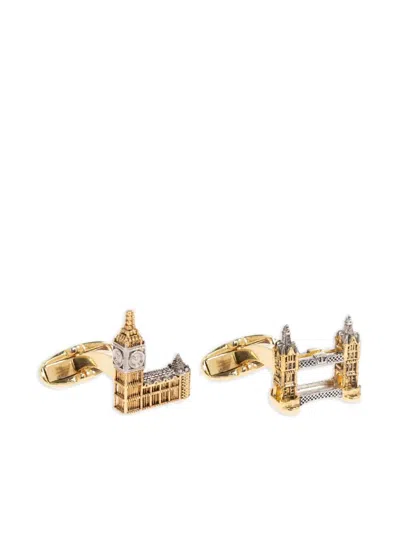 Paul Smith Men Cufflink "souvenier" In Gold
