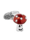 Paul Smith Men Cufflink Toadstl In Red
