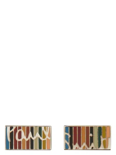 PAUL SMITH MEN'S CUFFLINKS WITH LOGO BRACELET | SIZE UNI | M1A COLOR CUFF COLOR KSIGN