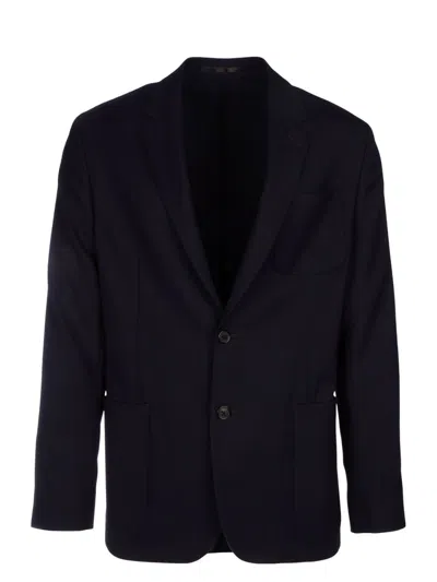 Paul Smith Men's Darted Single Breast Wool Blazer In Blue