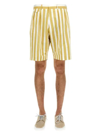 PAUL SMITH MEN'S DECKCHAIR STRIPE BERMUDA SHORTS