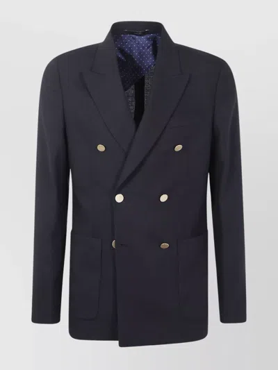 PAUL SMITH MEN'S DOUBLE-BREASTED JACKET FEATURING BUTTON DETAILING