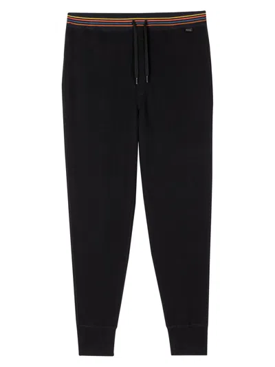 Paul Smith Men's Drawstring Jersey Lounge Pants In Black