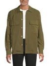 Paul Smith Flap-pocket Press-stud Jacket In Green