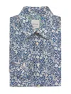 Paul Smith Men's Floral Cotton Tailored Fit Dress Shirt In Blue