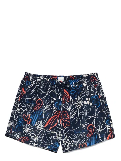 Paul Smith Men Floral Print Swim Shorts In Multi