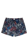 Paul Smith Men's Floral Print Swim Shorts In Blue