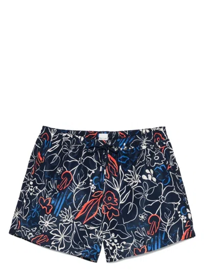 PAUL SMITH MEN'S FLORAL PRINT SWIM SHORTS