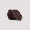 Paul Smith Flower Pattern Tie In Brown
