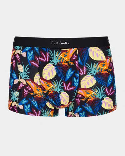 Paul Smith Men's Frog Life Boxer Briefs In Black