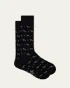 Paul Smith Navy Cotton-blend 'whippet' Socks Blue In 79