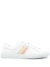 Paul Smith Hansen Sneakers With Multicolor Stripe Detail In White