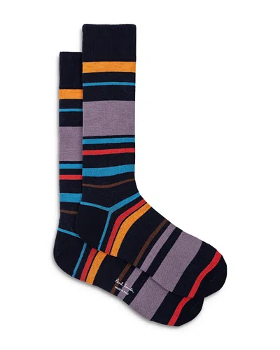 Paul Smith Men's Hendrick Stripe Socks In Brown