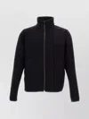 Paul Smith Minimalist Black Jacket With High Collar In Black