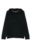 Paul Smith Hoodie With Drawstring Hood And Front Pouch Pocket In Black