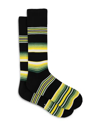 Paul Smith Men's Howard Stripe Socks In Black