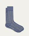 PAUL SMITH MEN'S IKKO CHECK CREW SOCKS