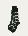 Paul Smith Ilario Polka Dot Socks In Black