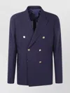 Paul Smith Men's Jacket Double-breasted Flap Pockets In Blue