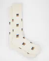 Paul Smith Men's Jonas Signature Stripe Block Crew Socks In White