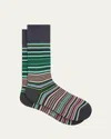 Paul Smith Men's Kahn Fashion Signature Stripe Crew Socks