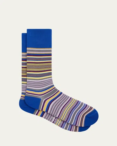 Paul Smith Men's Kahn Fashion Signature Stripe Crew Socks