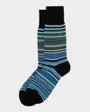 Paul Smith Men's Kahn Fashion Signature Stripe Crew Socks In Multi