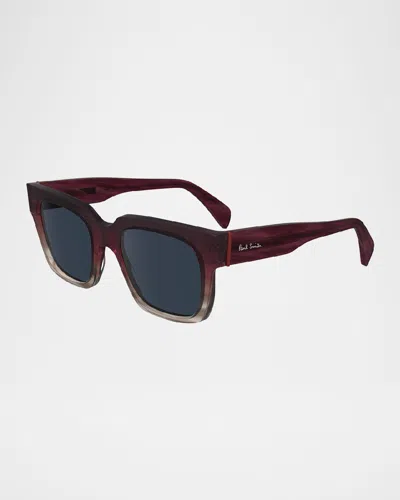 PAUL SMITH MEN'S KENLEY ACETATE SQUARE SUNGLASSES