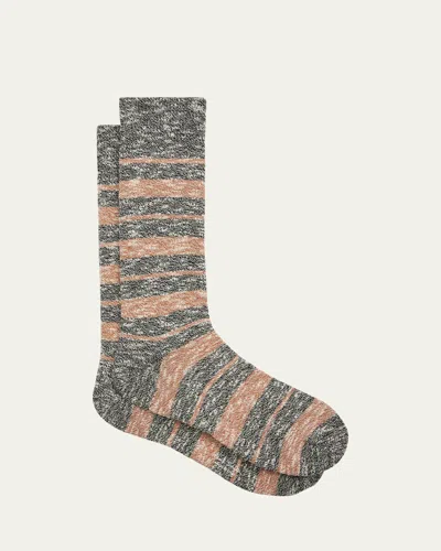 Paul Smith Men's Kenny Flamed Melange Crew Socks