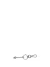 Paul Smith Men Keyring Robot In Metallic