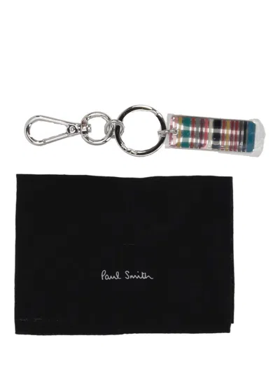 Paul Smith Men Keyring Signtr Stripe In Multi Coloured
