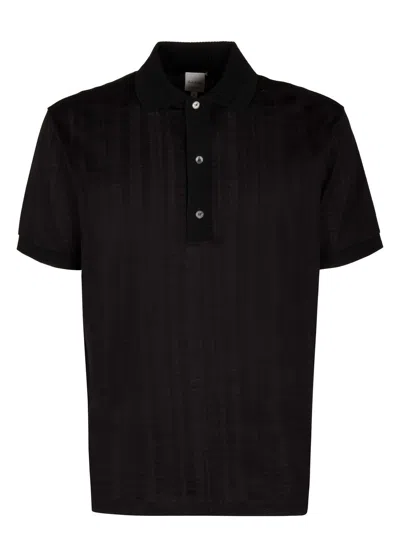 PAUL SMITH MEN'S KNITTED COTTON POLO SHIRT