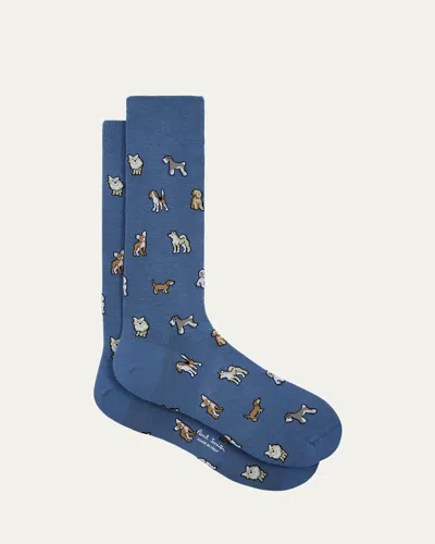 Paul Smith Men's Kyoto Dogs Crew Socks
