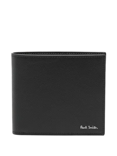 Paul Smith Men Leahter Bifold Wallet In Black