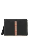 Paul Smith Men's Leather Document Bag In Black