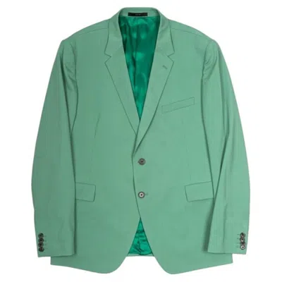 Pre-owned Paul Smith Men's Lightweight Green Blazer, Wool Elastane, Size 54r