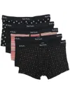 Paul Smith Men Logo Boxers - 5 Pack In Black