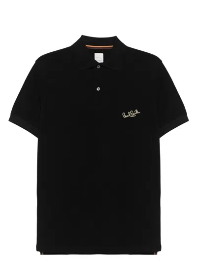 PAUL SMITH MEN'S LOGO COTTON POLO SHIRT