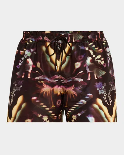 Paul Smith Lumiere Print Swim Shorts In Multi