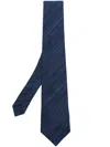 Paul Smith Blue Muted 'signature Stripe' Silk Tie In Multicolor