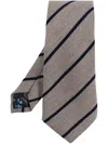 Paul Smith Men's Men Tie 8cm Spaced Stripes In Gray