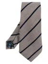 Paul Smith Men's Men Tie 8cm Spaced Stripes In Grey