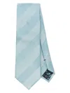 Paul Smith Men Tie 8cm Tonal Stripes Accessories In Blue