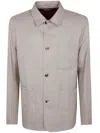 Paul Smith Button-fastening Patch-pocket Jacket In Brown